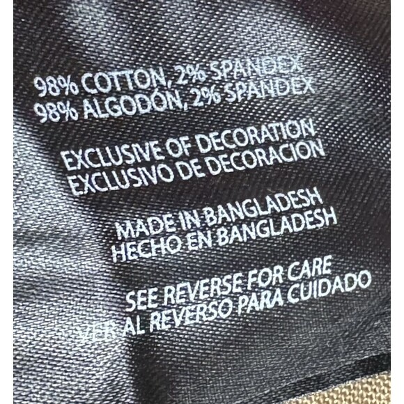 Banana Republic Mens Size 30x34 Tan 5 Pocket Pants Slim Fit Stretch Denim - Picture 9 of 10